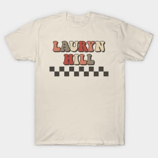 Lauryn Hill Checkered Retro Groovy Style T-Shirt